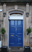 Lewis Decorating — Exterior front door (Newington) — Door and frame has been prepared by sanding, applying wood filler, primer, undercoat and exterior gloss paint.